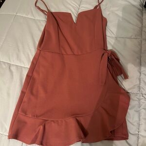 Elegant Rust Dress